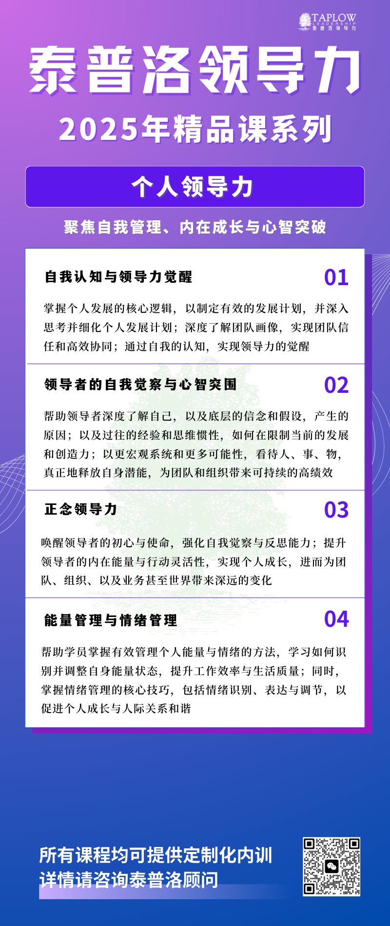 泰普洛2025最新精品课系列