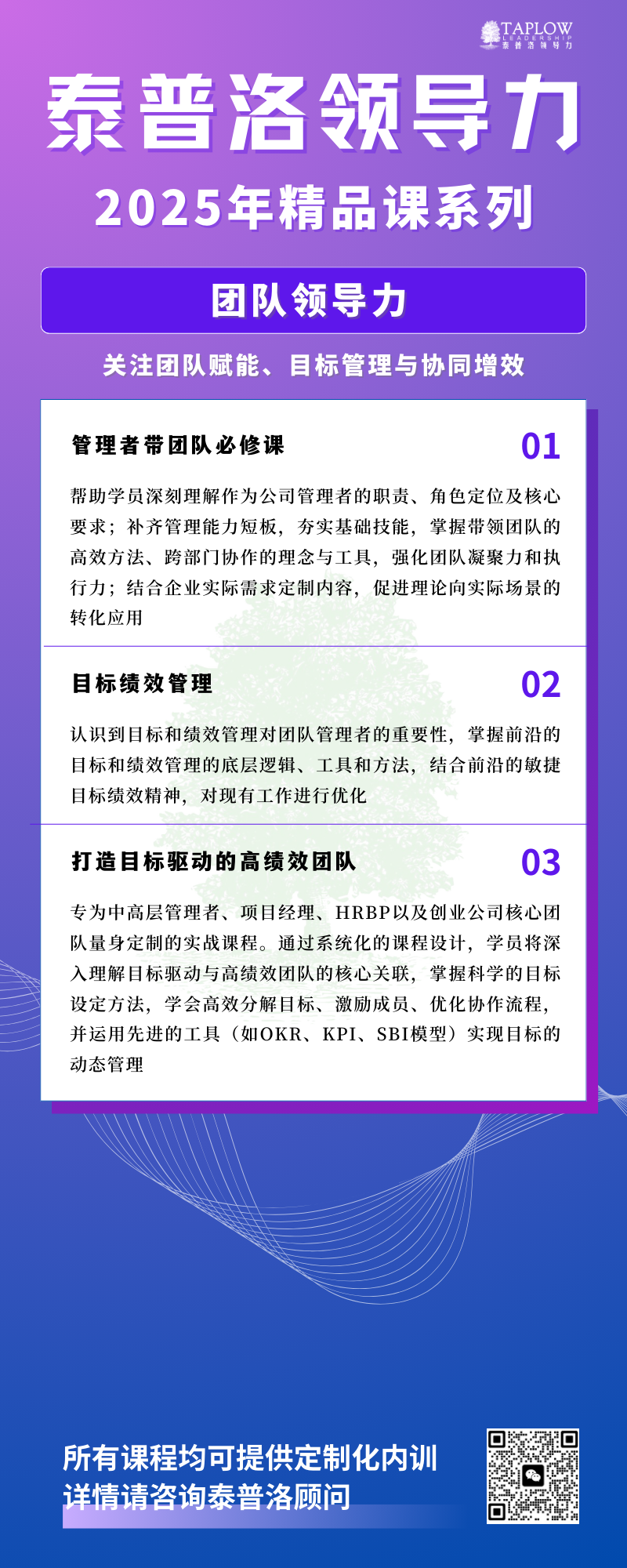泰普洛2025最新精品课系列