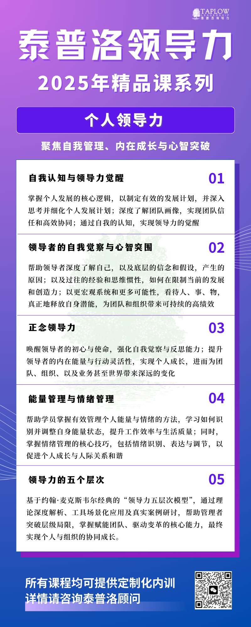 泰普洛2025最新精品课系列