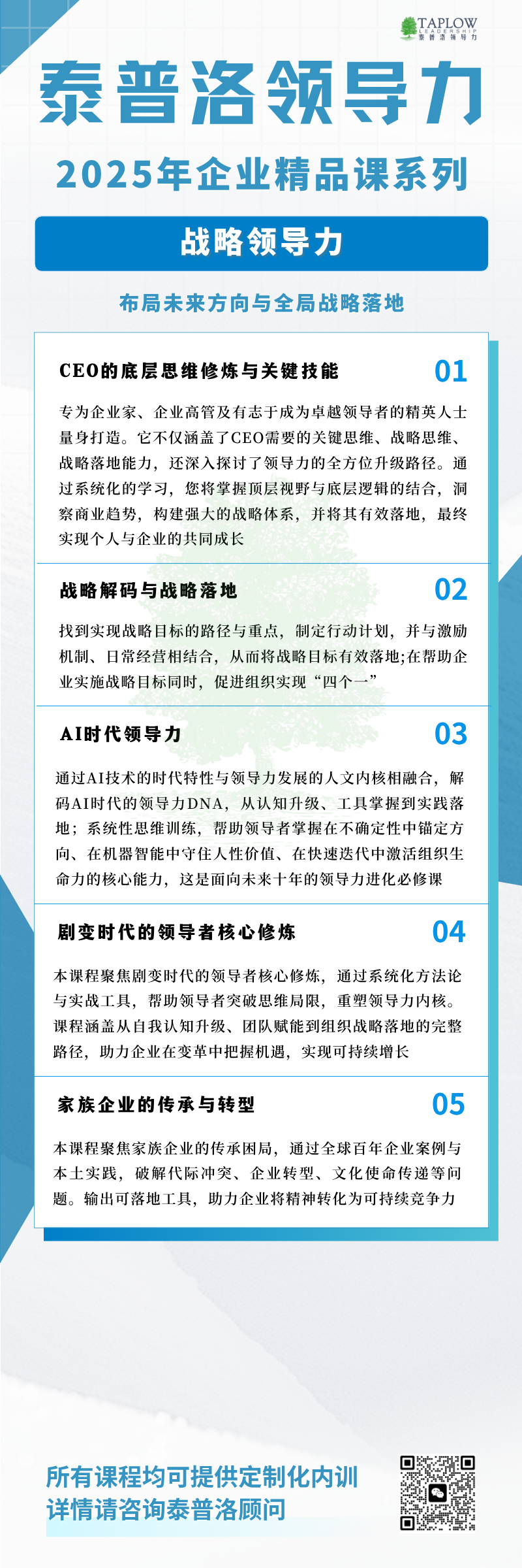 泰普洛2025最新精品课系列