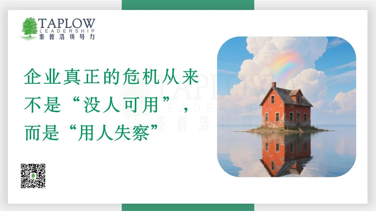 人才盘点：真正的风险，不是“无人可用”，而是“用人失察”