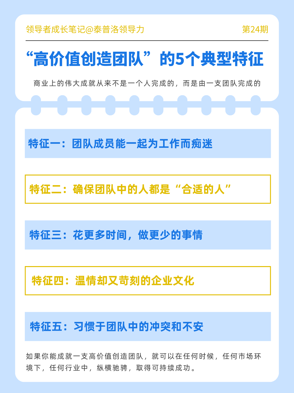 拆解“高价值创造团队”五个典型特征